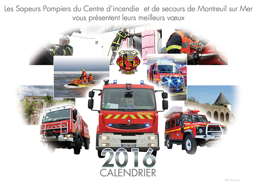 Calendrier Pompiers de Montreuil 2016