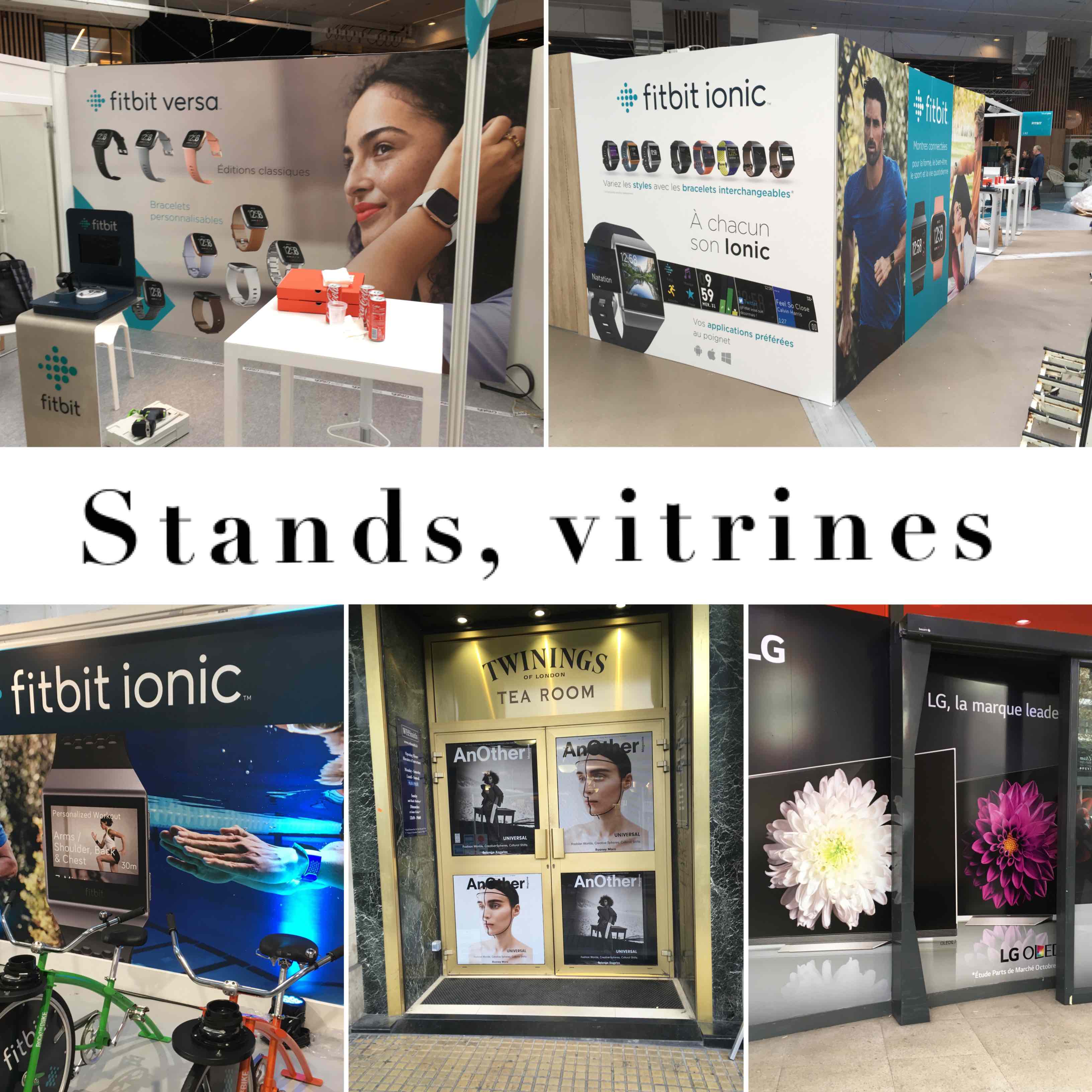Stands et vitrines