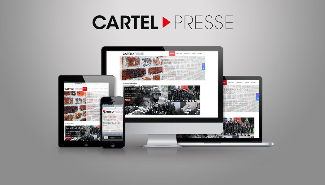 Site vitrine web responsive - Cartel Presse