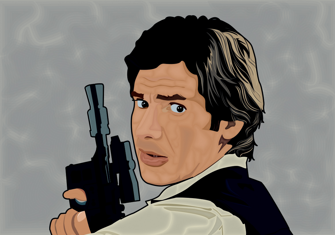 Han Solo sous illustrator !