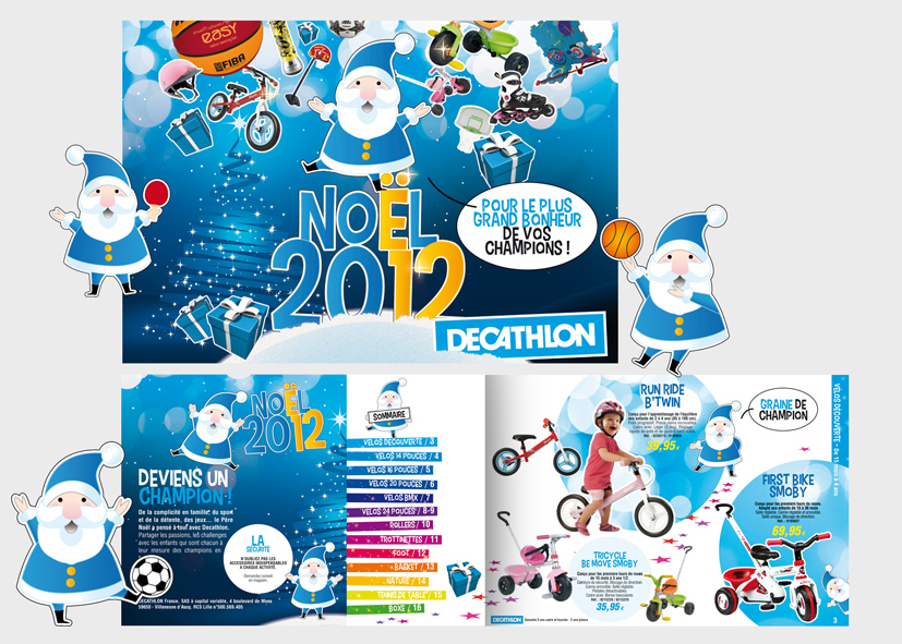 Edition / Plaquette spécial Noël avec travail d'illustration