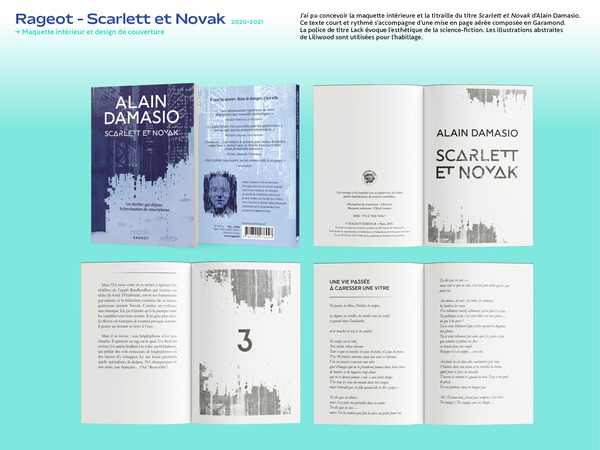 Rageot - Scarlett et Novak : Maquette intrieur et design de couverture