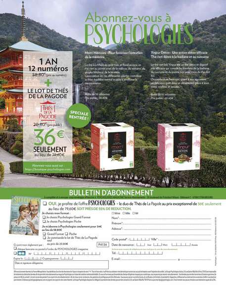 Page Autopromotion Abonnement N° 413