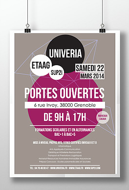 Affiche JPO Univeria Grenoble