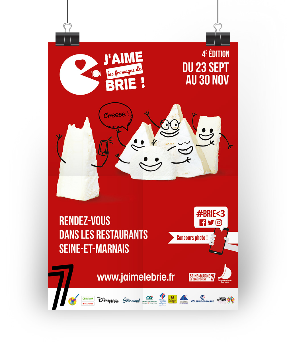 Affiche J'aime les fromages de Brie édition 2016