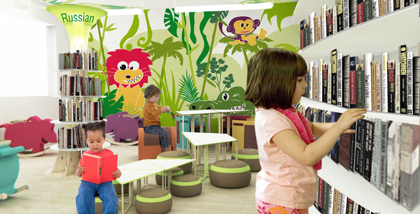 Univers graphique proposé pour the NCCL LIBRARY