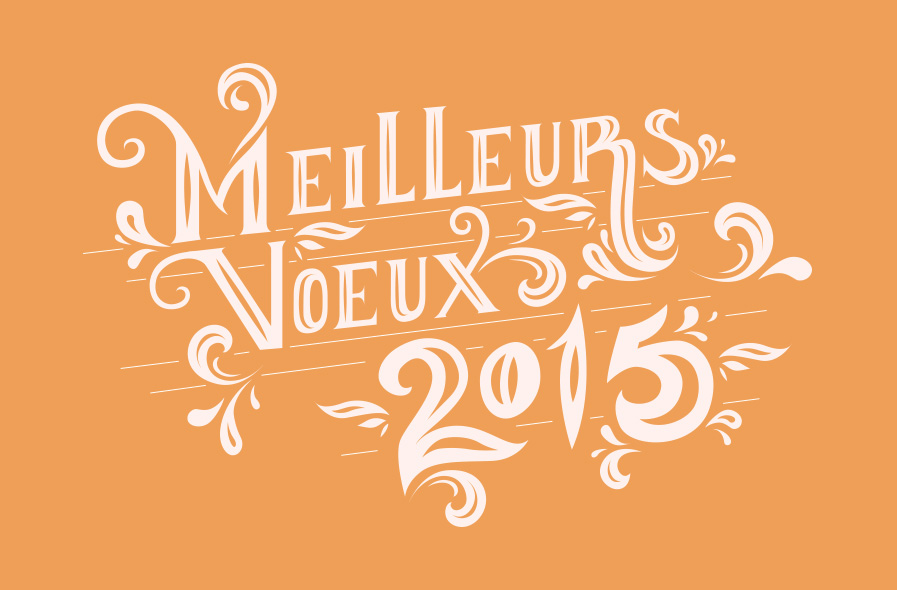 Lettering - Voeux 2015 du CROUS