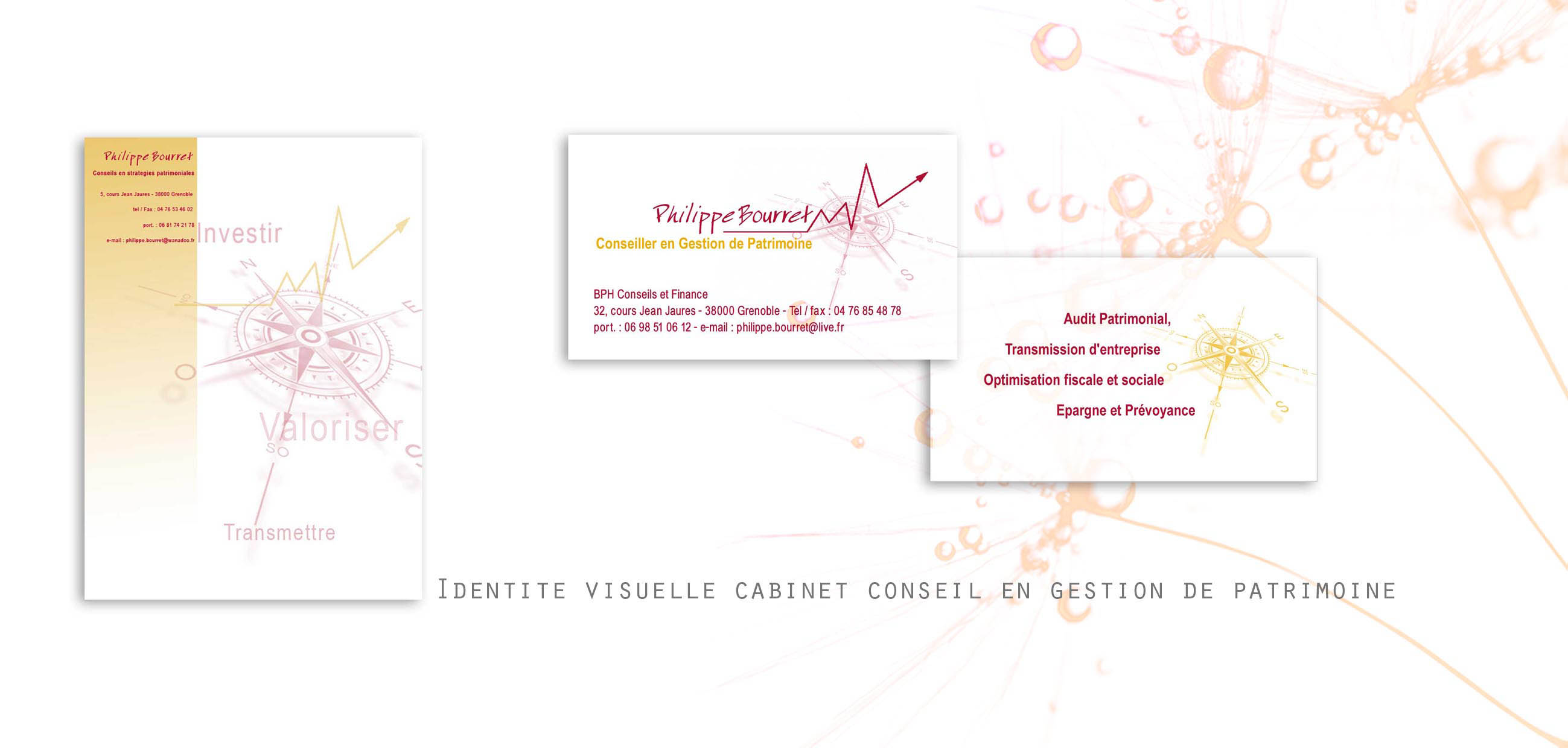 Identité visuelle Cabinet Gestion finances et Patrimoine