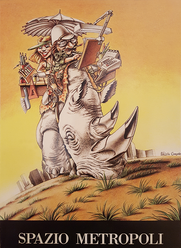 Affiche pour l'événement SPAZIO METROPOLI