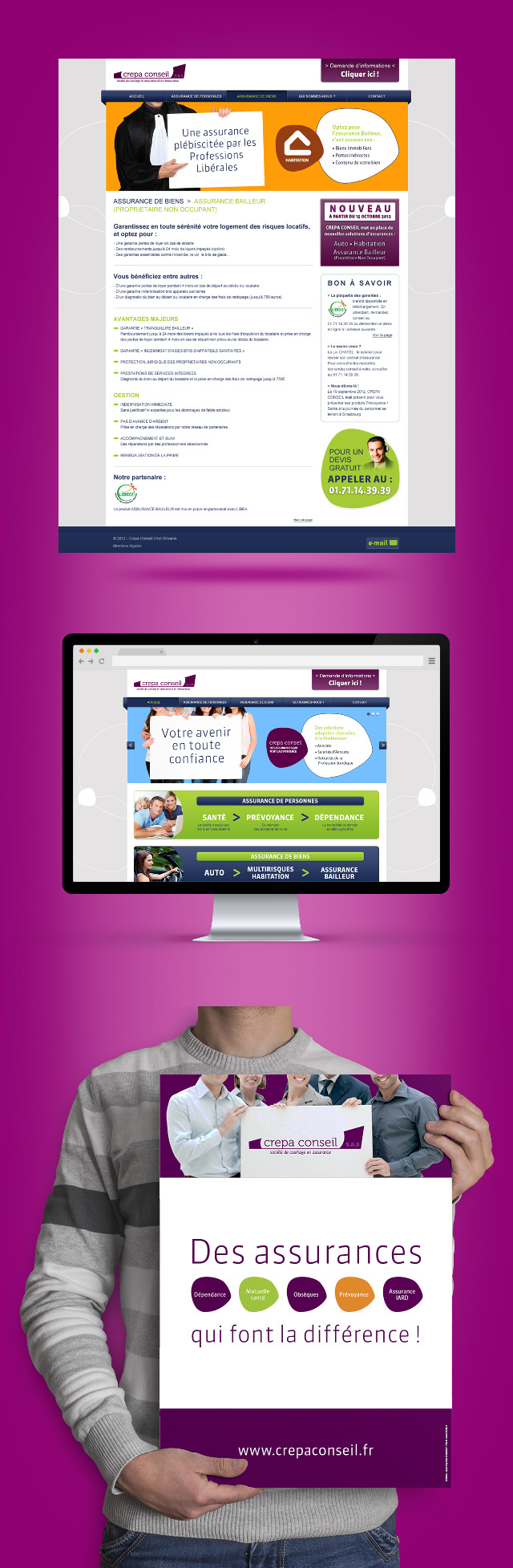 Identité visuelle : site web, Gif animé, affiche…