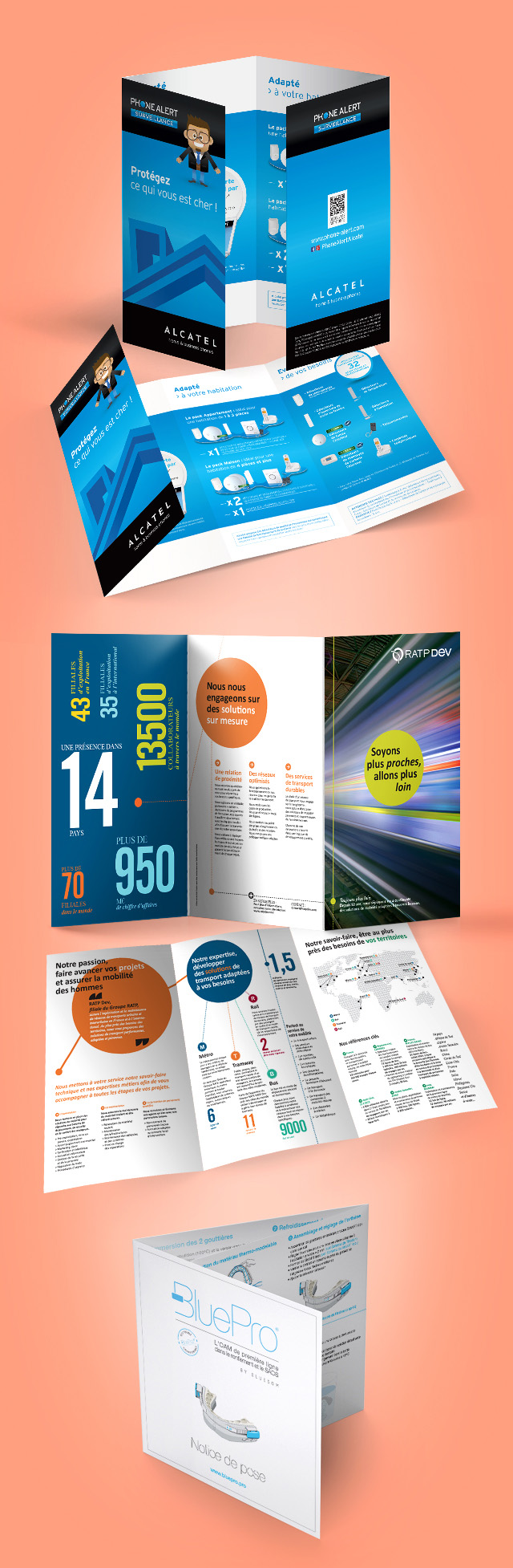 Dépliants, Flyer 2, 3 et 4 volets…