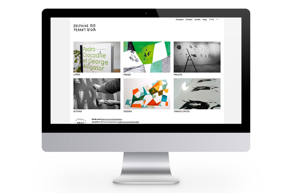 Delphine Perret — Site web