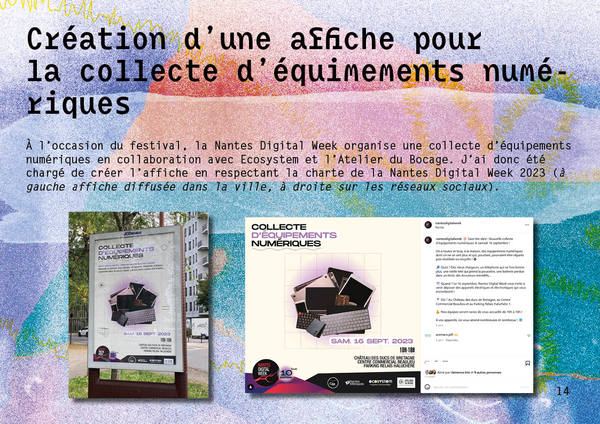 Affiche collecte d'équipements numériques