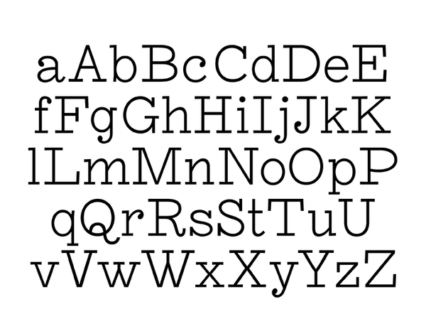 Typographie Fineline