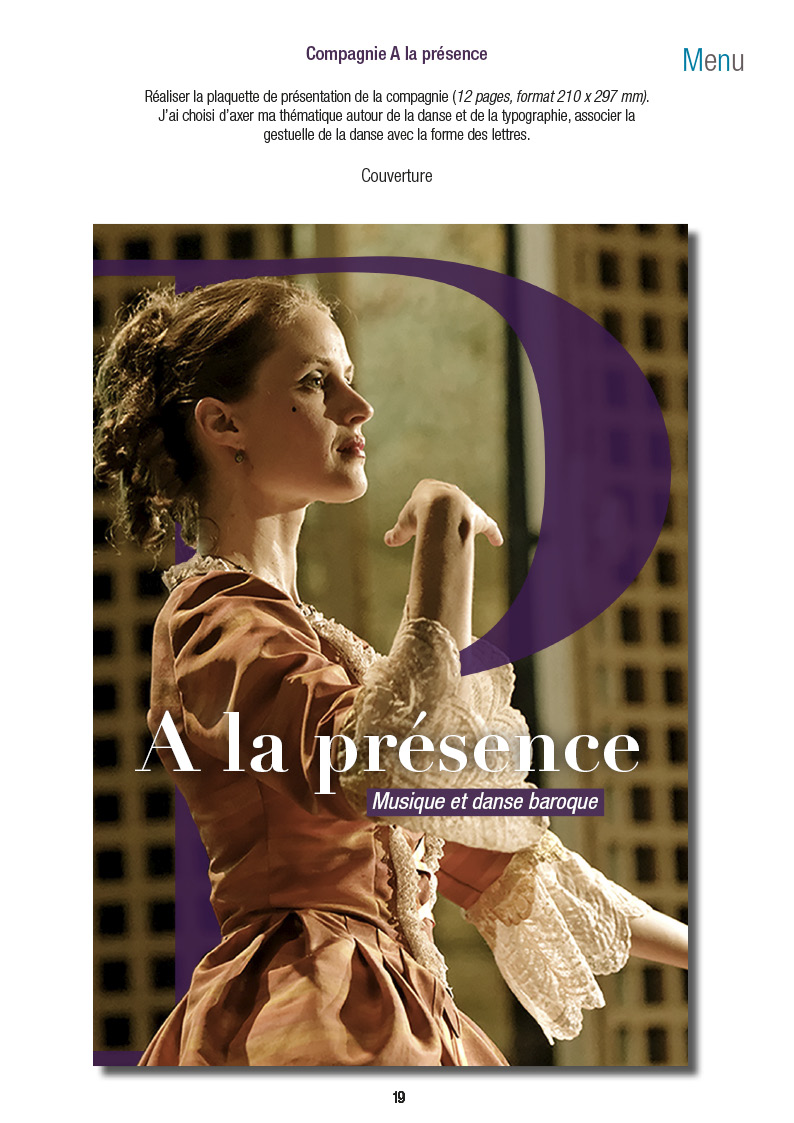 Couverture brochure A la prsence