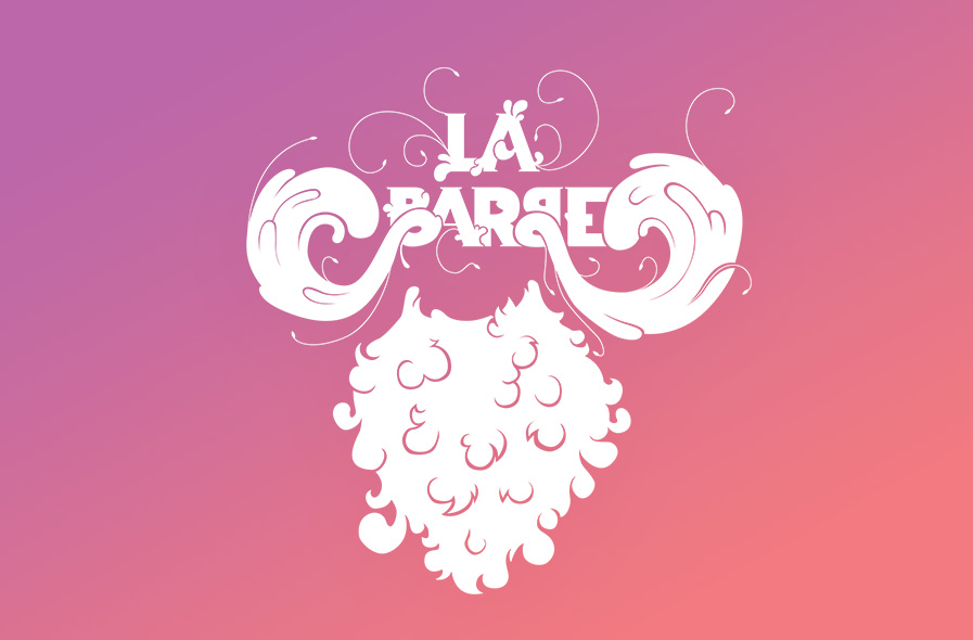 lettering - la barbe