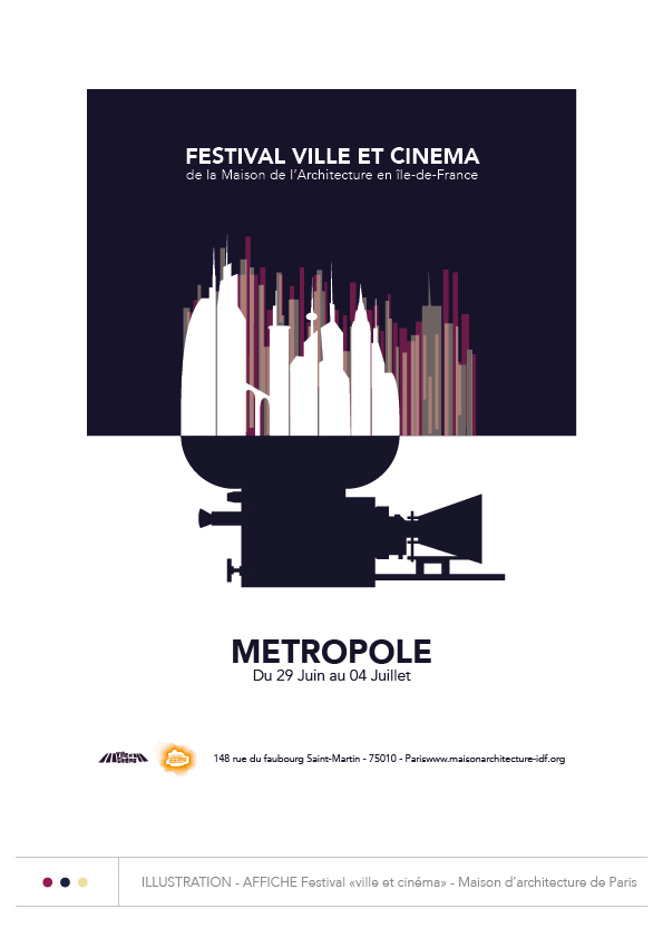 Affiche - Festival Cinéma - Maison de l'architecture de Paris