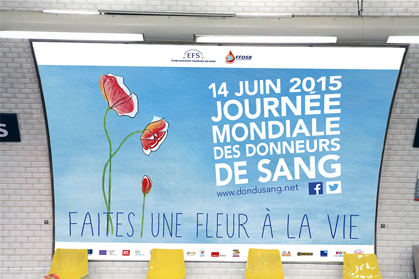Affiche de métro