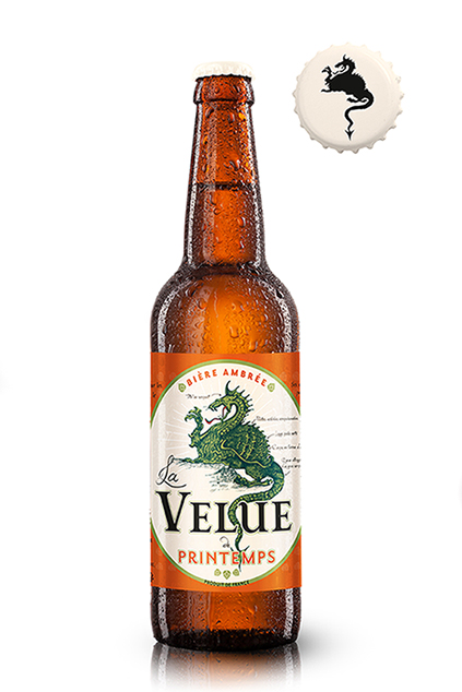 CRÉATION DE L'HABILLAGE POUR LA BIÈRE LA VELUE