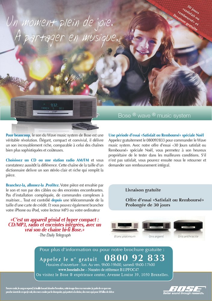 Mise en page Indesign BOSE®