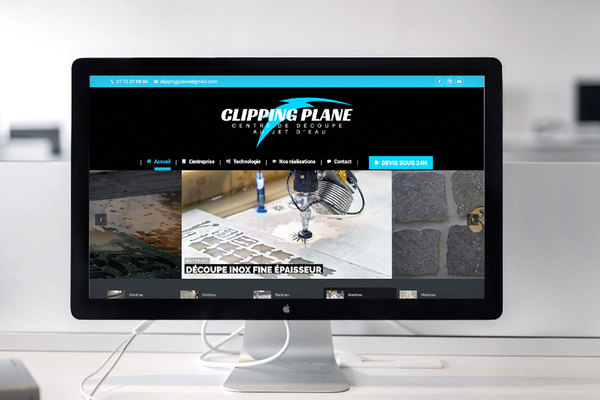 Site internet Wordpress Découpe Gard jet d'eau et laser