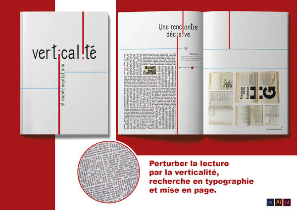 Perturber la lecture par la verticalité