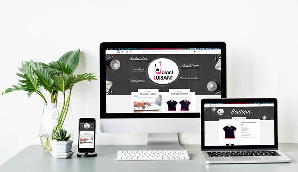 Création graphique du site internet d'une association de Badminton