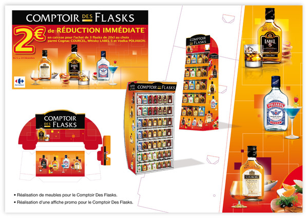 Displays / Comptoir des flasks