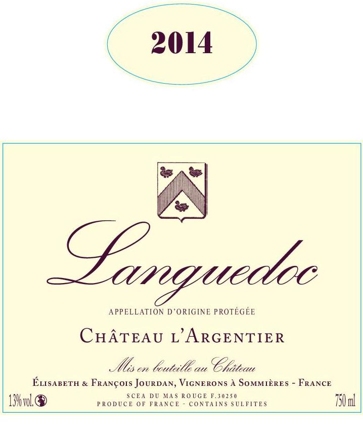 Création d'étiquette Château l'Argentier - AOP Languedoc