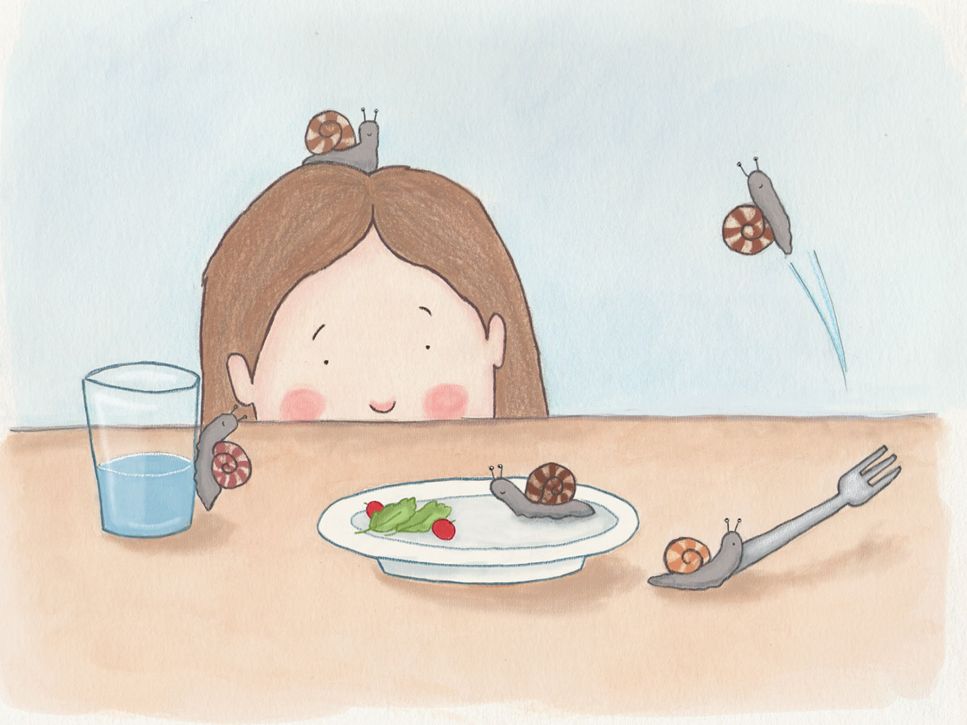 Des escargots dans ma salade !