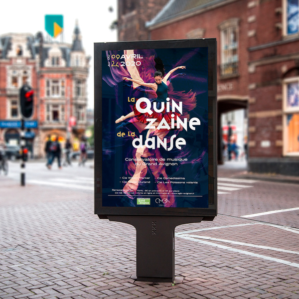 Affiche Festival de danse Mise en situation