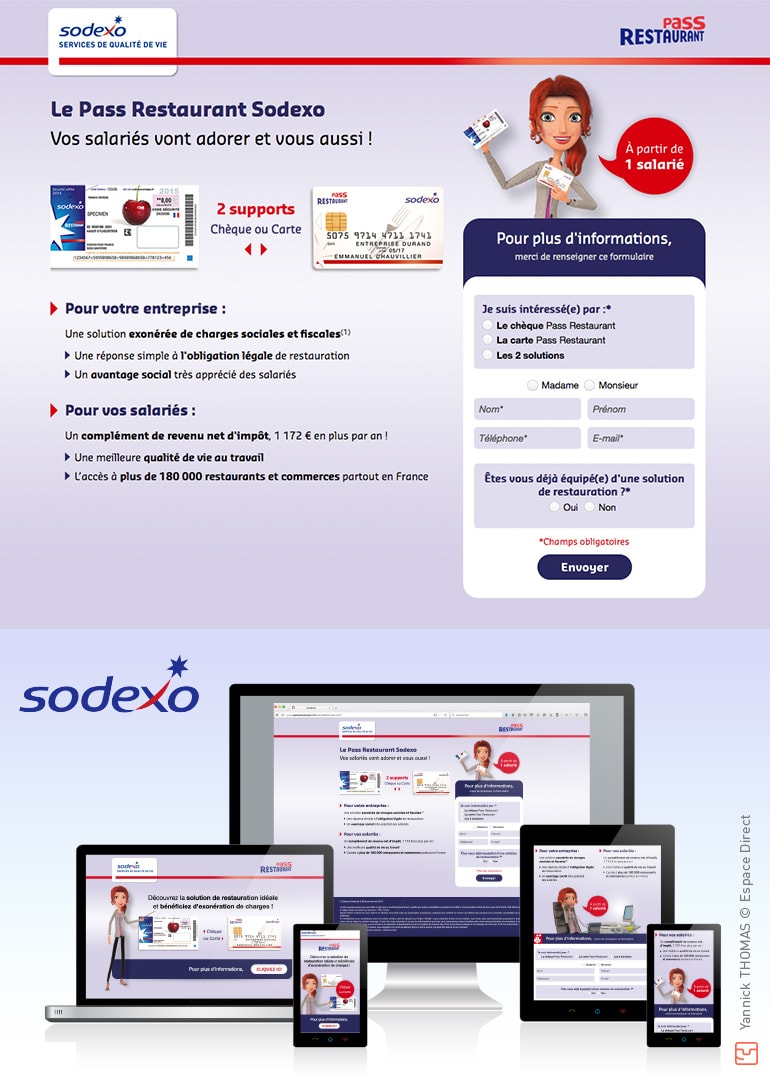 SODEXO - E-mailing + Landing page