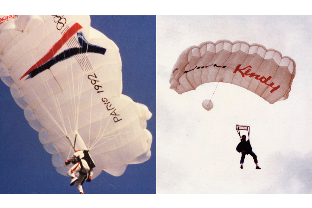 Marquage publicitaire sur voilure "PARACHUTES DE FRANCE"