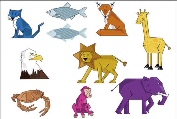 Illustration animaux graphiques