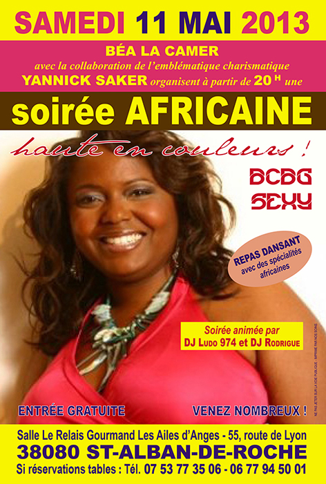 Flyer soirée Africaine