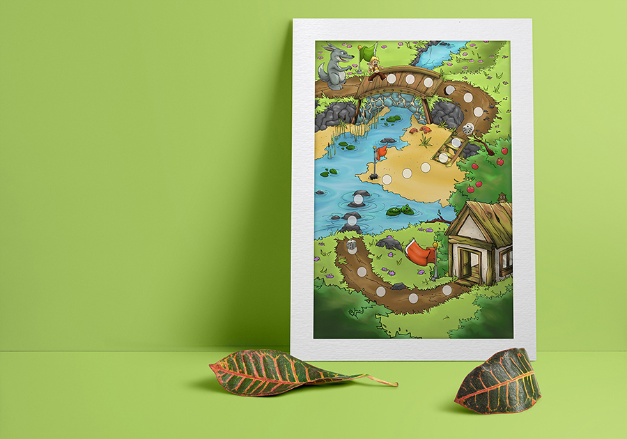 Illustration concept jeux d'éveil
