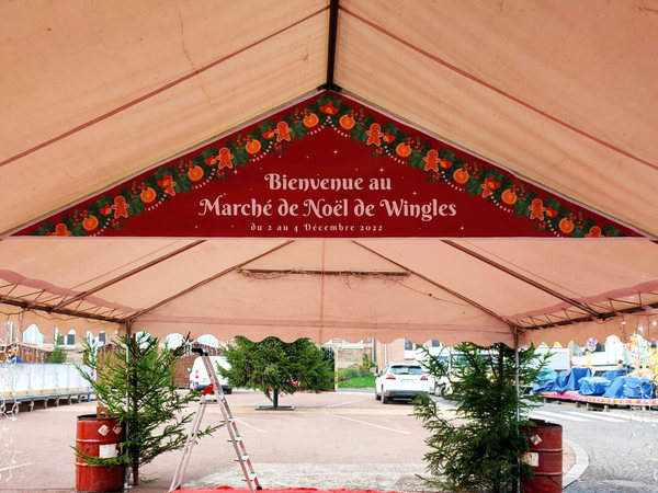 Banderole Marché de Noël Wingles