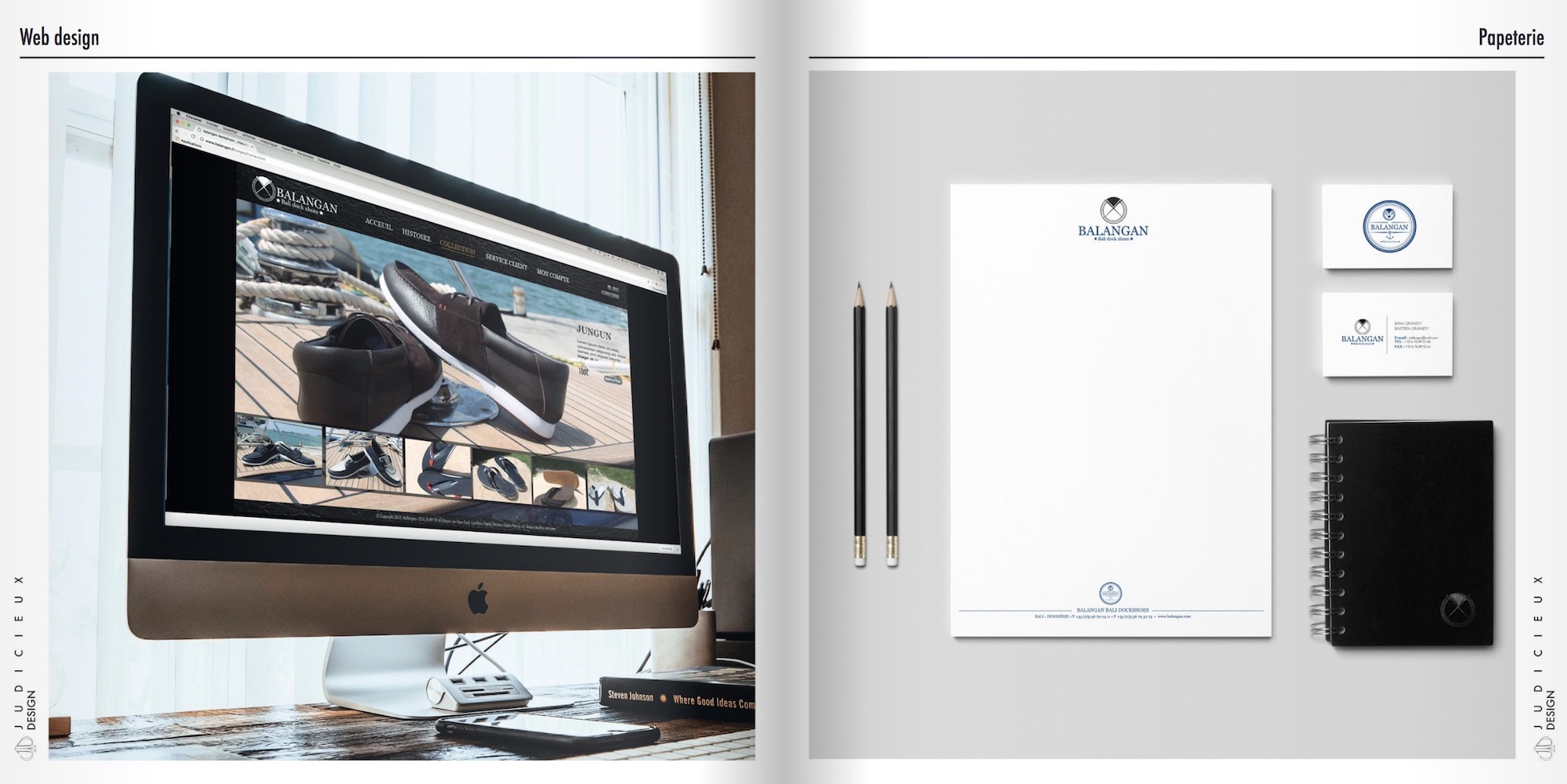 Dock shoes site et charte graphique