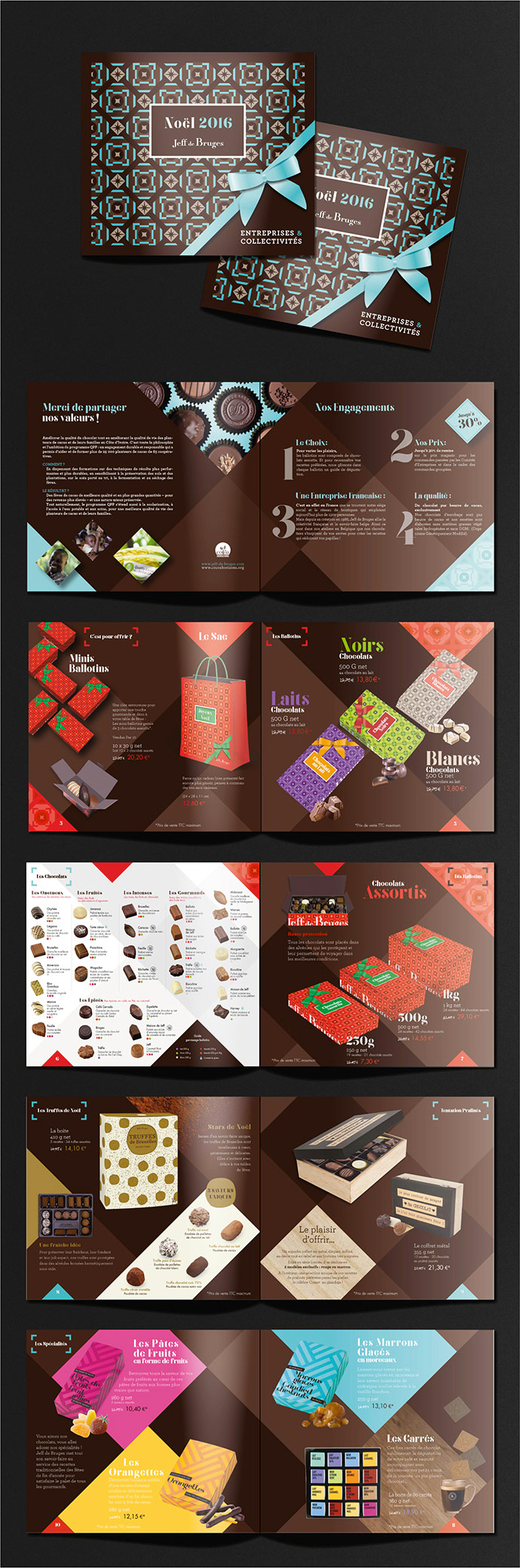 Création catalogue de Noël Jeff de Bruges