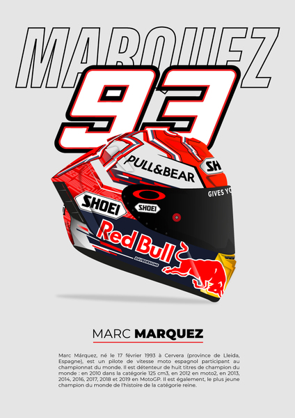 AFFICHE CASQUE MOTO GP