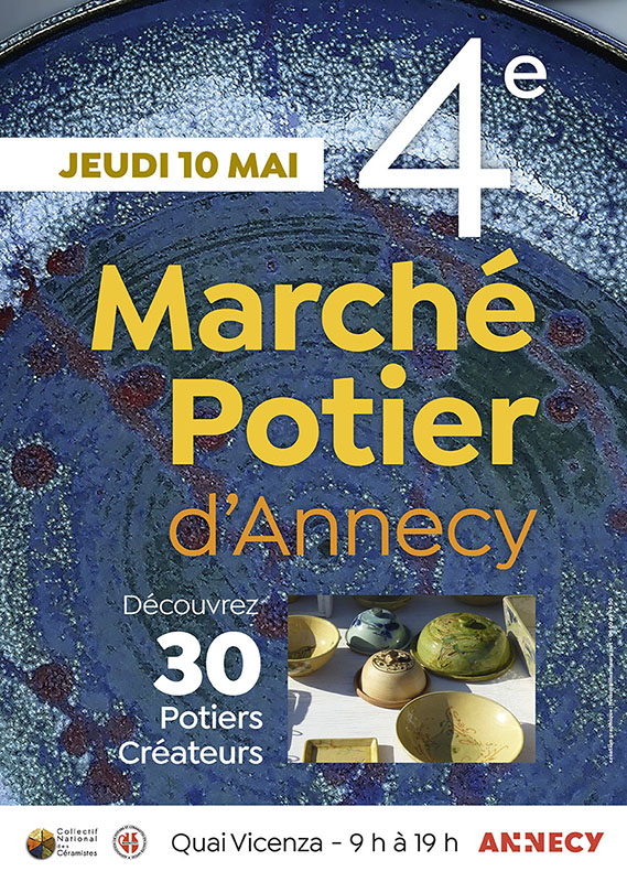 Marché potier d'Annecy 2018 - Affiche et Flyers