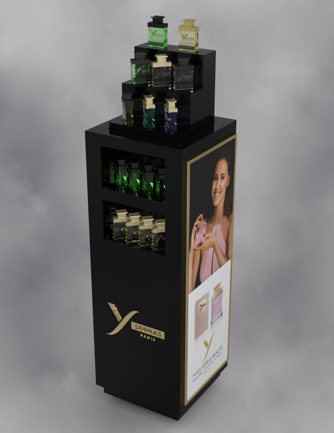 Podium Parfum pour Yvan Serras Beauté