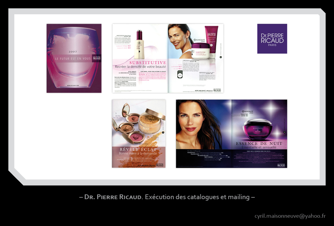 Dr. Ricaud - Exécution du catalogue et des mailing