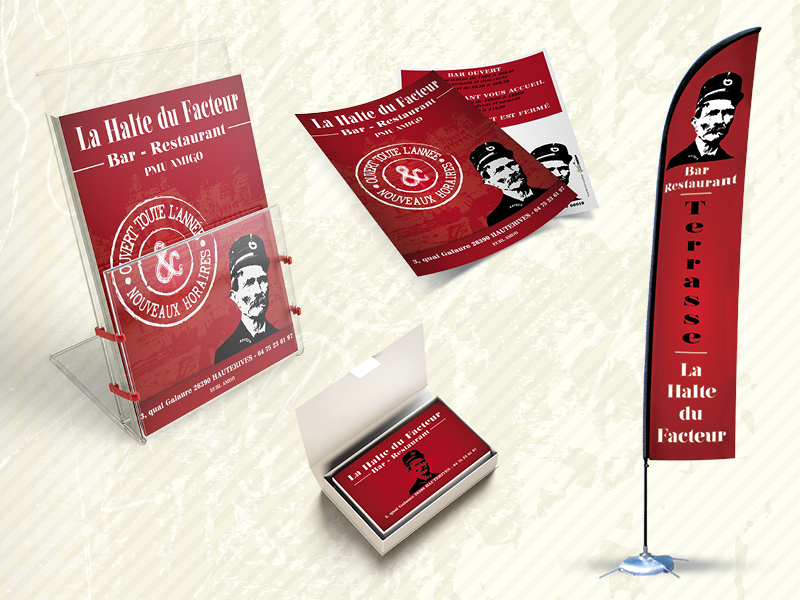 Identité visuelle - La Halte du Facteur