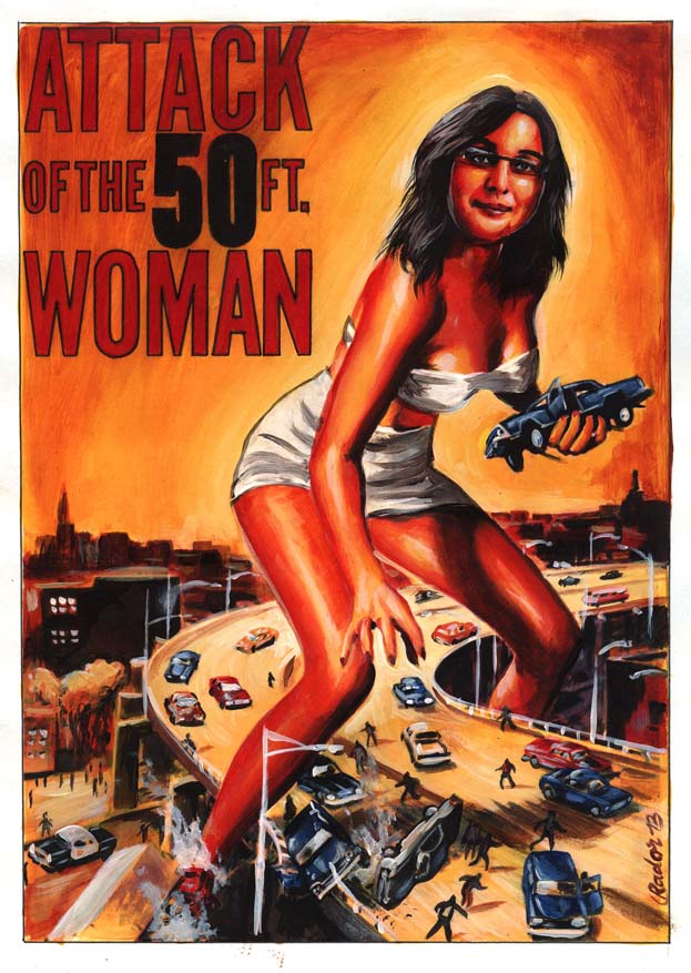Affiche personnalisée: Attack of the 50 ft woman