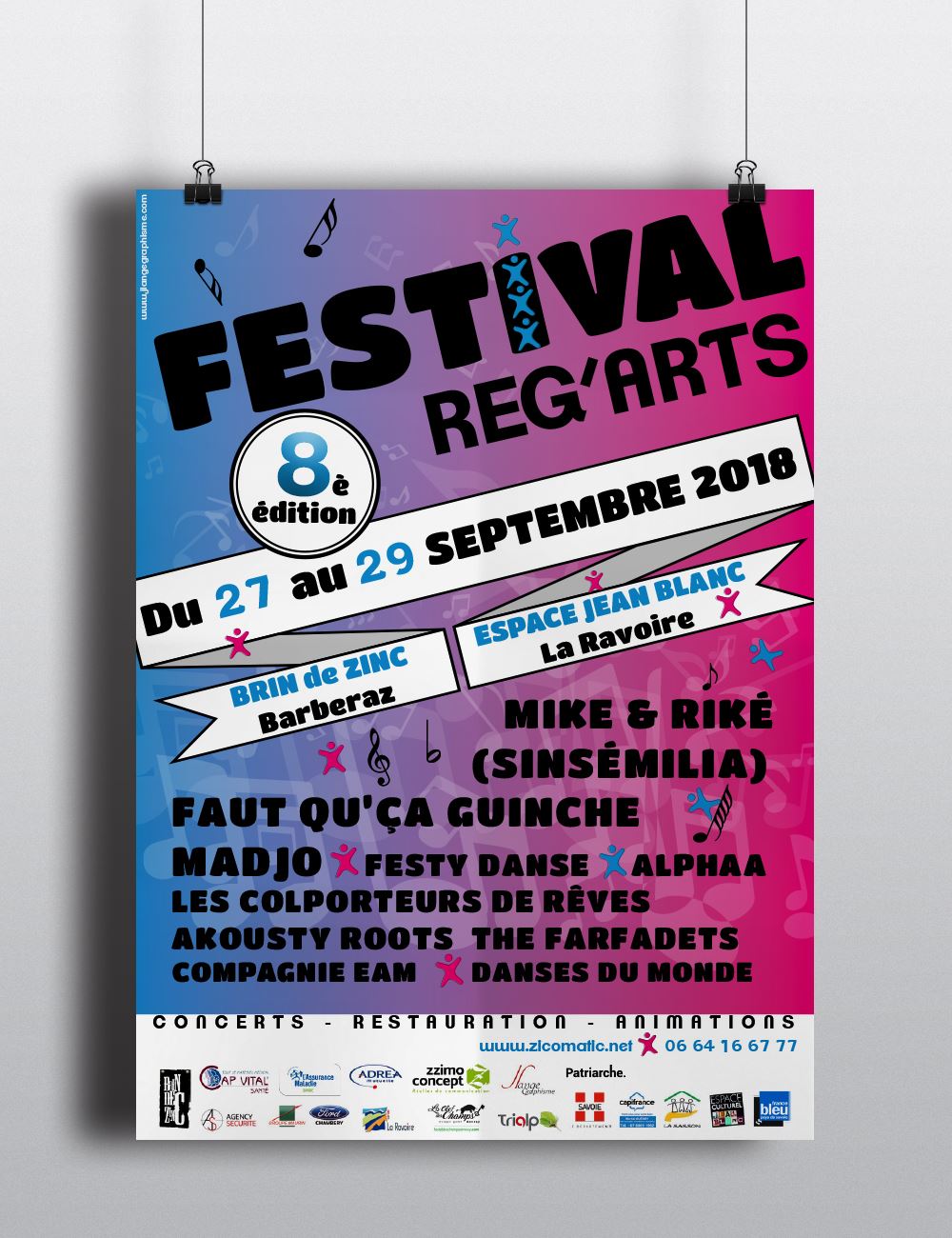 Affiche Festival Reg'Arts