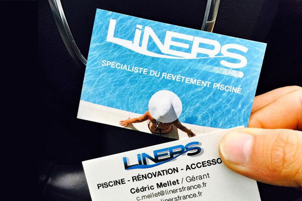 Cartes de visite, enseigne et autres formats PRINT pour la société LINERS FRANCE