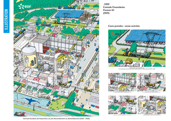 Affiche et Illustration - Centrale Fessenheim - EDF