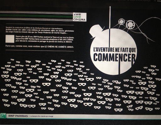 recherche graphique We Love Cinema BNPPARIBAS