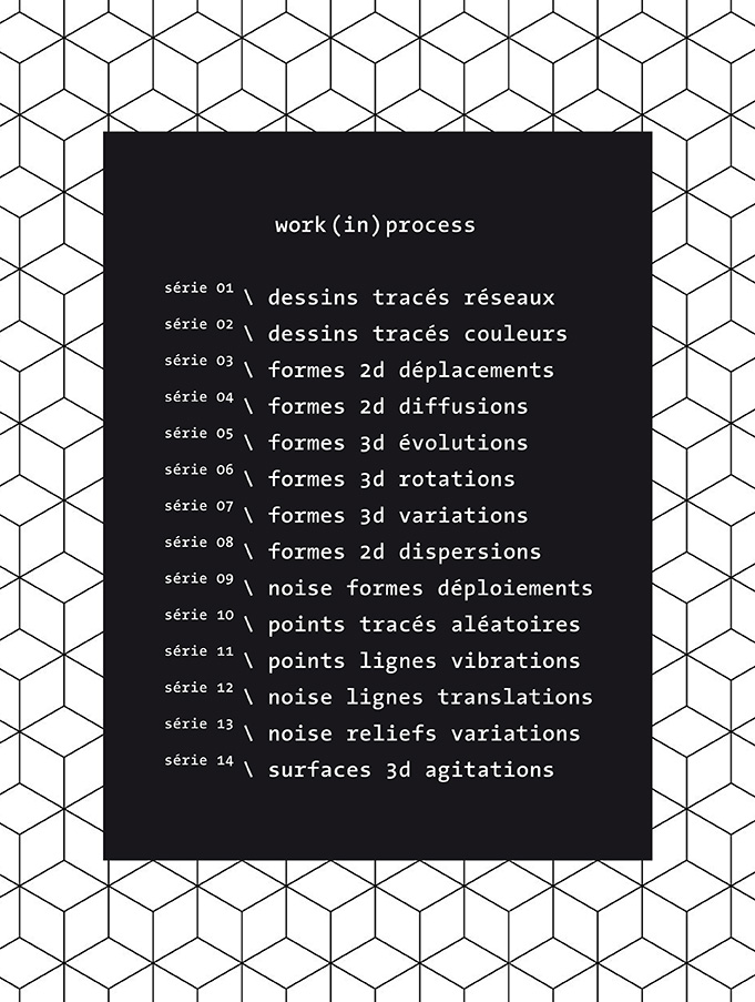 Projet de diplôme (DNSEP 2014) - Phase 2 Édition work(in)process